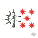 Herrnhuter Sternenkette kurz rot